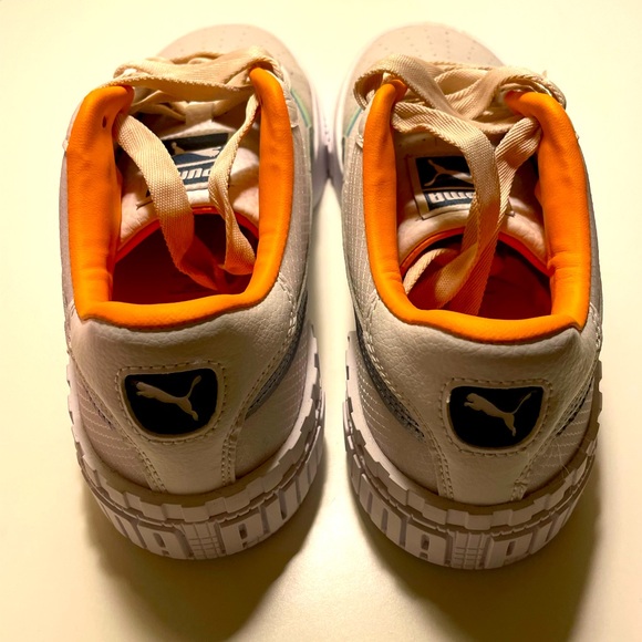 Puma Women's Cali Bold Clear Sneakers - White/Silver - NWOT - Picture 6 of 7